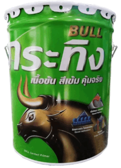 สีรองพื้นปูนเก่า ตรากระทิง ถัง KP100 สูตรน้ำมัน