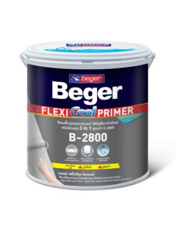 สีรองพื้นปูนอเนกประสงค์ BEGER FLEXI Cool 4 กก. B-2800 ชนิดยืดหยุ่น 3in1 สูตรน้ำ