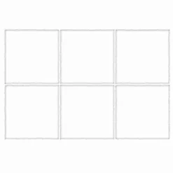 ผนัง TOA 12x18" A 21008-WHITE
