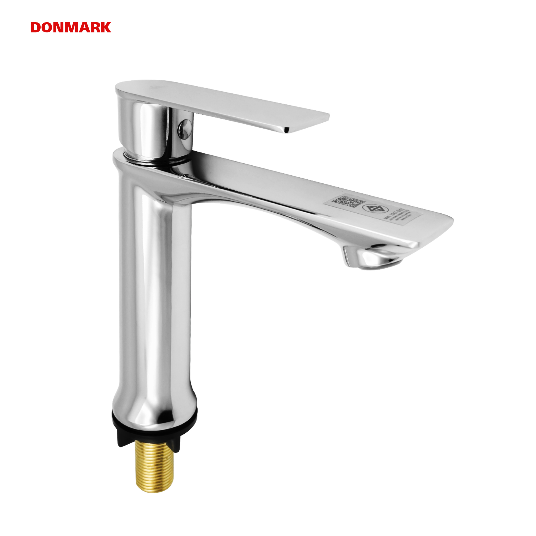 ก๊อกอ่างล้างหน้า DONMARK MG-1311 ทองเหลือง ทรงสูงด้ามยก