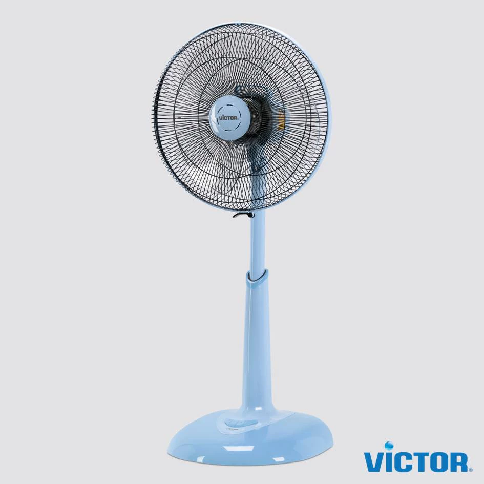 พัดลมสไลด์ VICTOR 16" SL-265 สีฟ้าพาสเทล