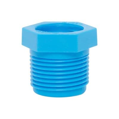 ข้อลดเหลี่ยม PVC ท่อน้ำไทย 3/4"x1/2" สีฟ้า